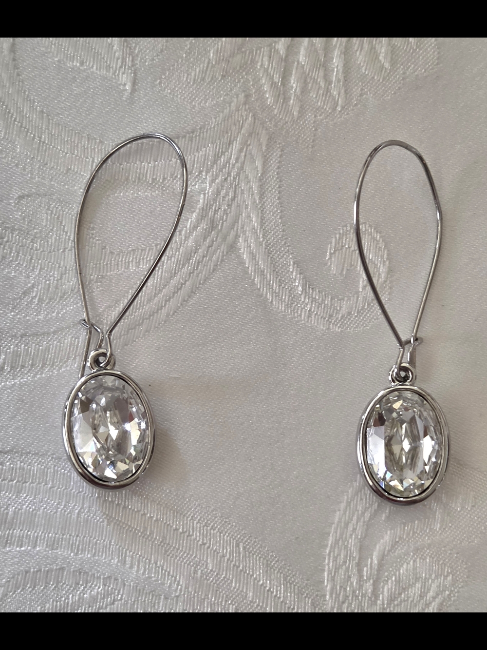 New Large Swarovski Crystal Drop Earrings